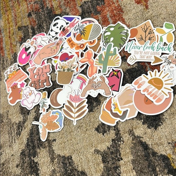 Positively Zen Colorful Assorted Stickers Set of 50 Stickers - Picture 5 of 5
